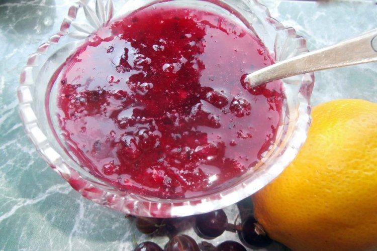 Конфитюр из крыжовника с лимоном