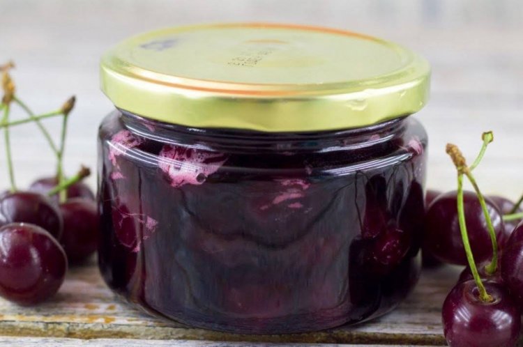 Варенье-пятиминутка из вишни с желатином