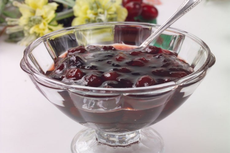 Ванильное варенье из вишни с желатином