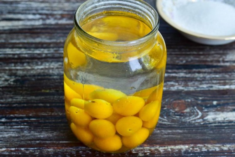 Компот из алычи со стерилизацией