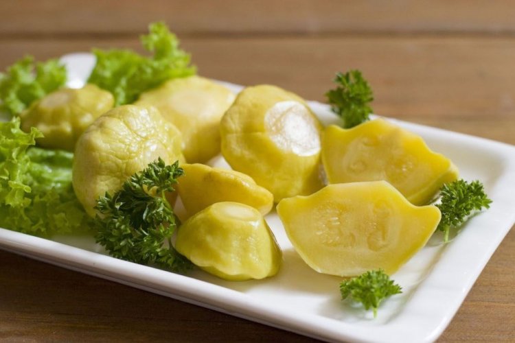 Маринованные патиссоны с горчицей на зиму