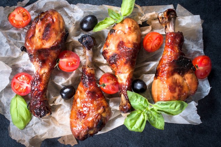 Куриные ножки в майонезе на мангале