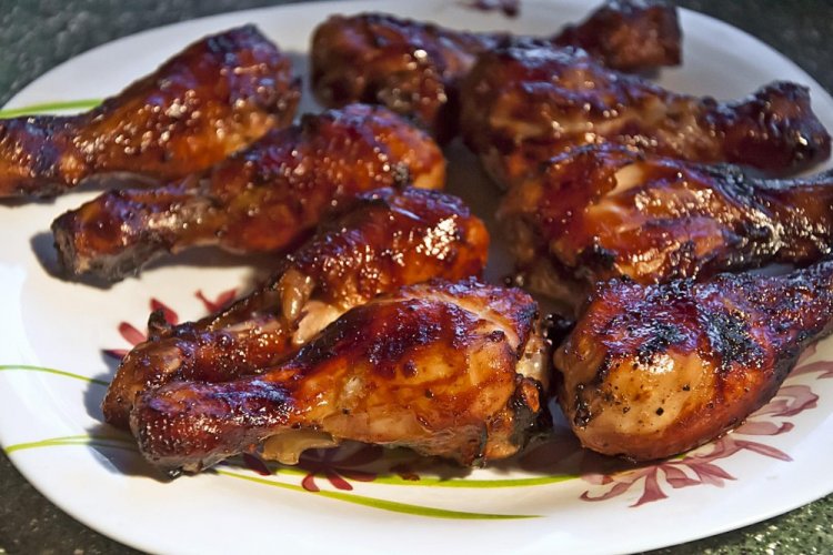 Куриные ножки в соусе терияки на мангале