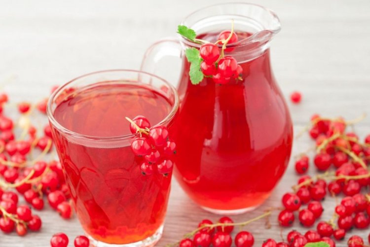 Морс из красной смородины через соковыжималку