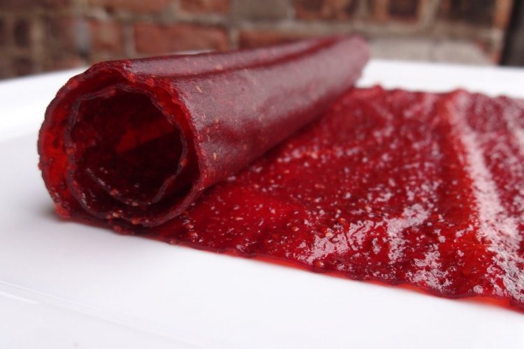 Пастила из малины и яблок