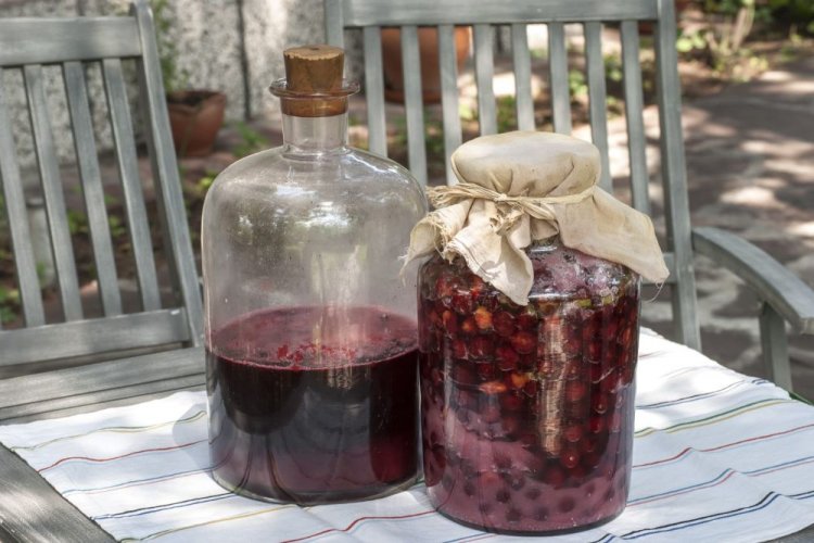 Сухое вино из ирги