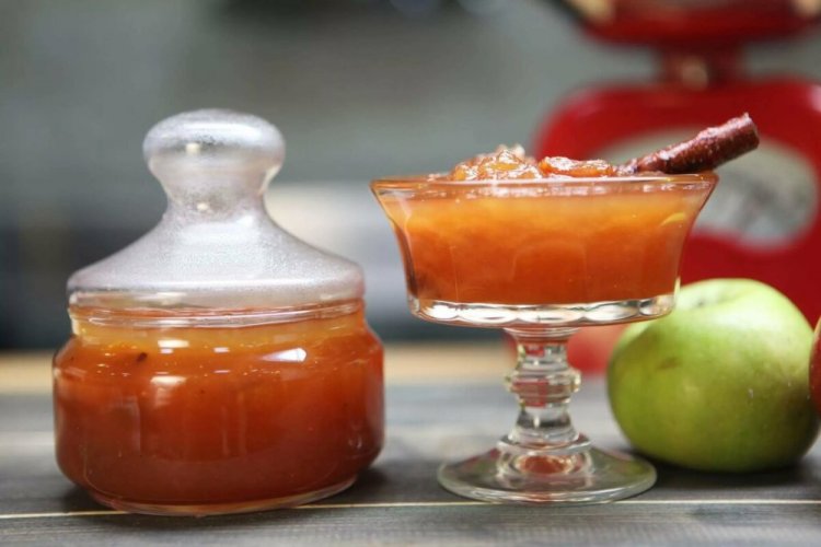 Джем из яблок с лимоном и шафраном