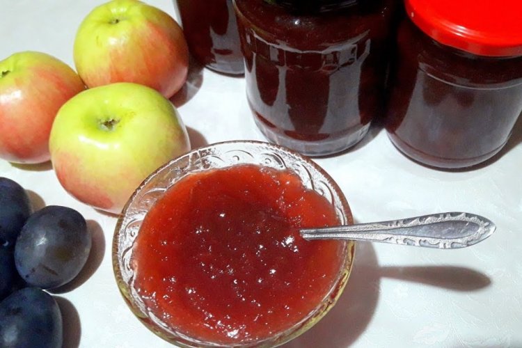 Повидло из сливы и яблок