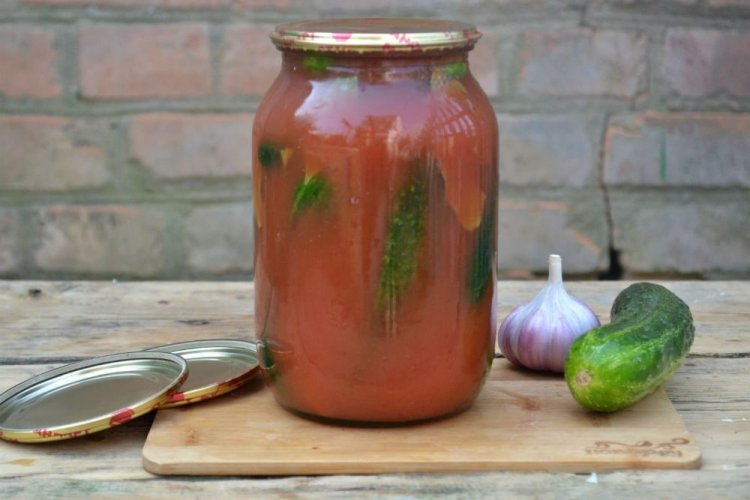 Огурцы в аджике на зиму