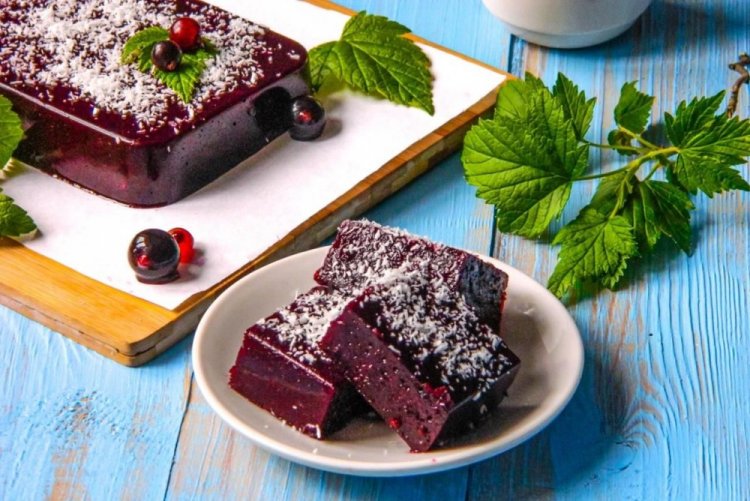 Мармелад из черной смородины с желатином