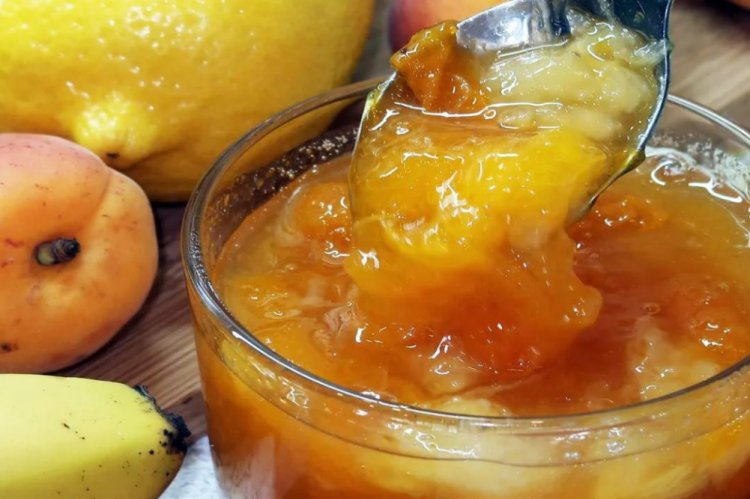Варенье-пятиминутка из абрикосов и бананов