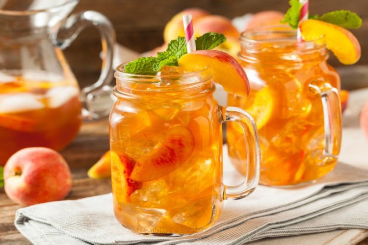 Компот из персиков с яблочным соком