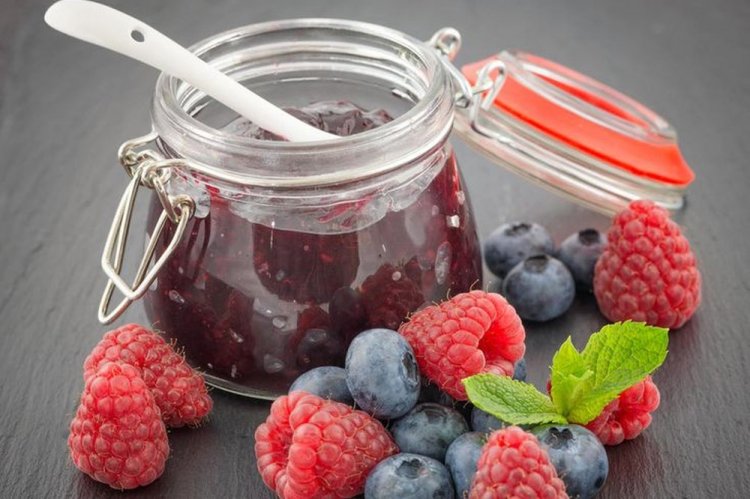 Желе из черники и малины