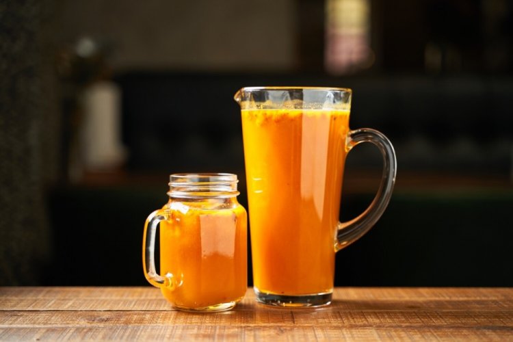 Морс из облепихи с лимоном