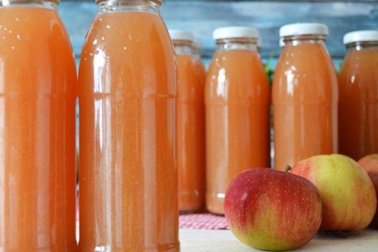Яблочный сок с мякотью на зиму
