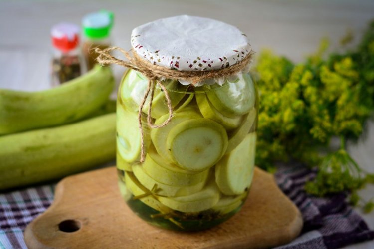 Маринованные кабачки со стерилизацией