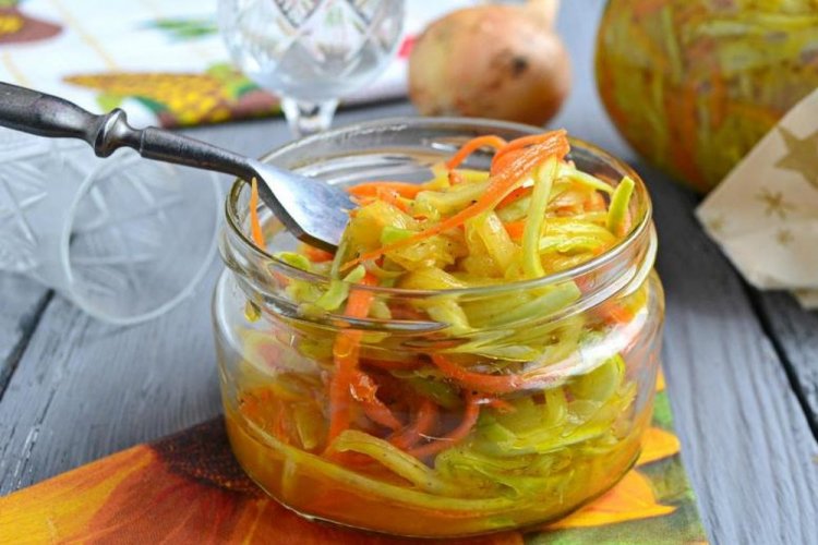 Салат из кабачков и моркови на зиму