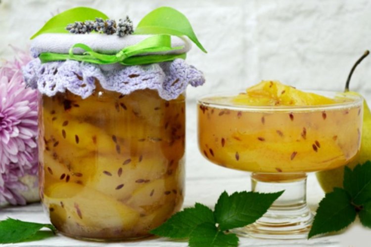 Варенье из груши с лавандой и чили