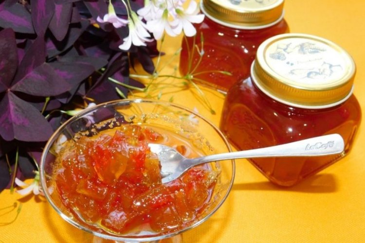 Варенье из корок арбуза и апельсинов