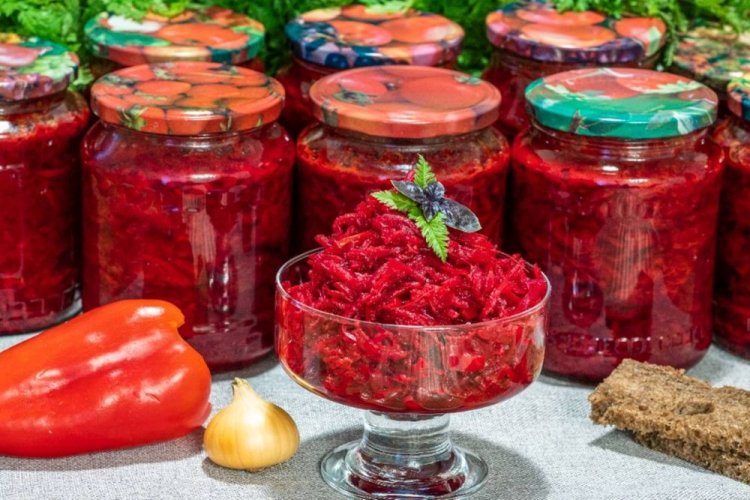 Заправка для борща со свеклой и болгарским перцем