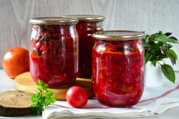 Заправка для борща со свежими помидорами