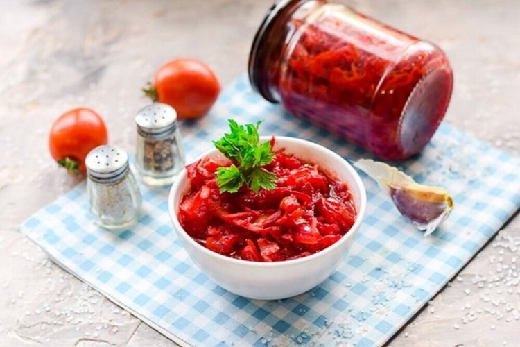 Борщевая заправка с капустой на зиму