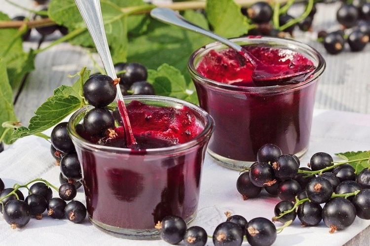 Желе из черной смородины с цитрусами и ванилью