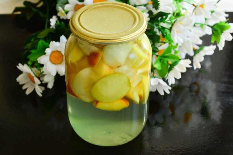 Компот из груши с яблочным соком