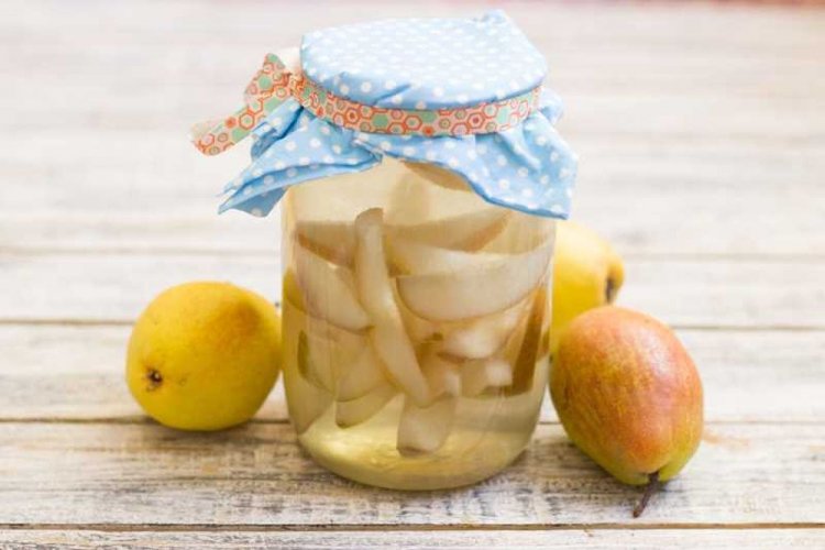 Грушевый компот со стевией на зиму