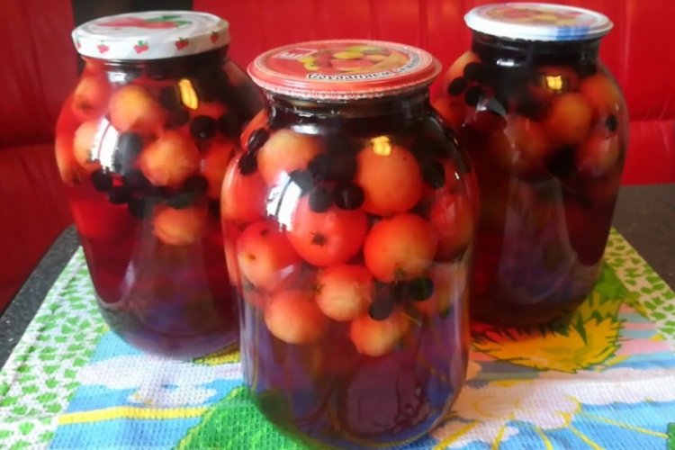 Компот из ранеток и черноплодной рябины без стерилизации