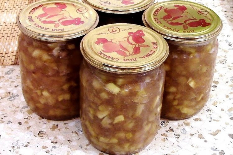 Варенье из яблок и бананов