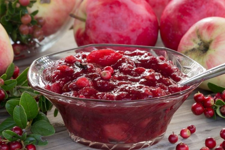 Варенье из яблок с брусникой на зиму