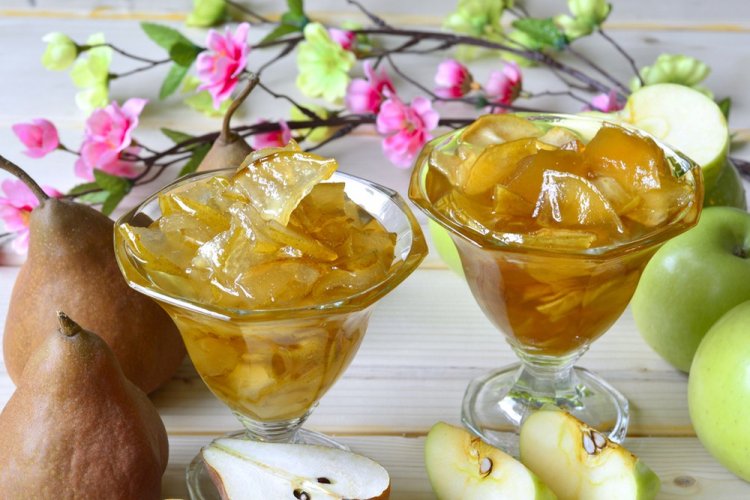 Варенье из груш и яблок дольками