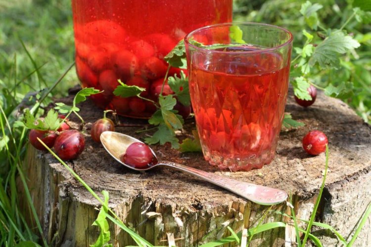 Компот из крыжовника и апельсина на зиму