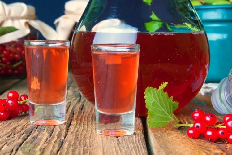 Ликер из красной смородины с имбирем