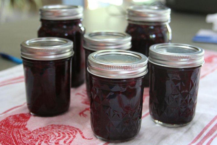 Черника с сахаром и ванилью без варки