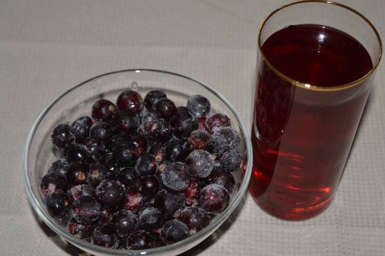 Компот из малины и черной смородины на зиму