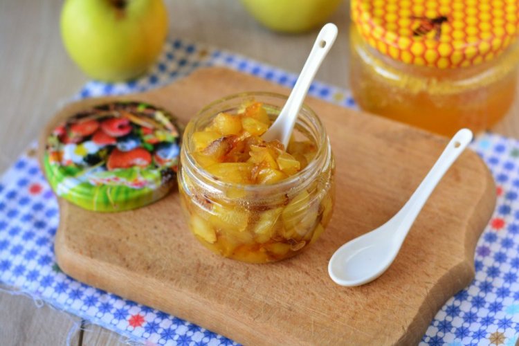 Варенье из яблок дольками с медом