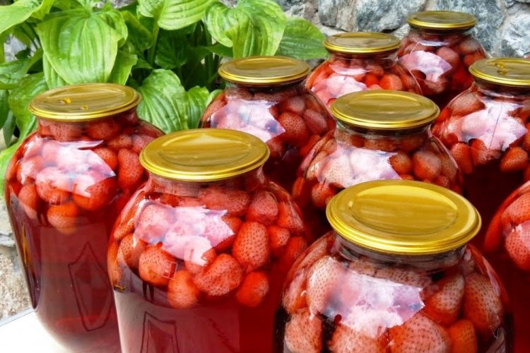 Компот из земляники без стерилизации