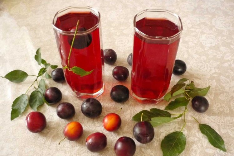 Компот из ирги с алычой на зиму