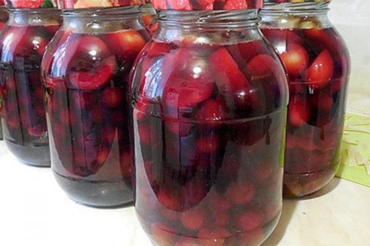 Компот из терна и груш на зиму