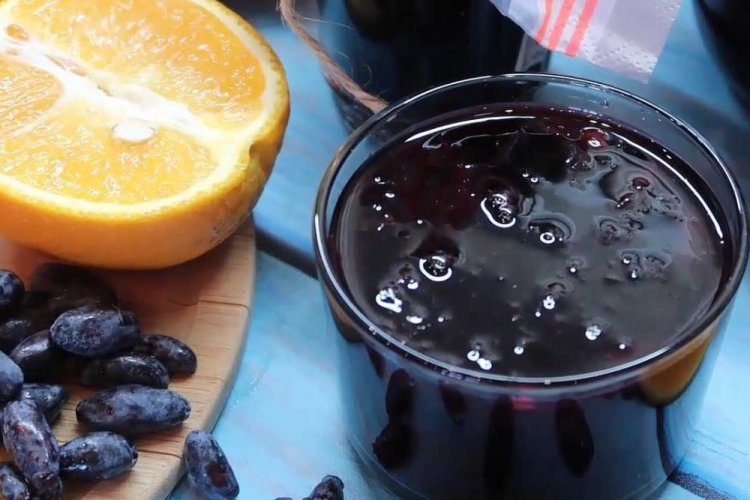 Джем из жимолости с клубникой и апельсином