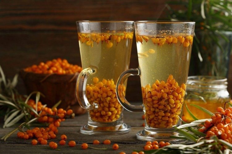 Компот из облепихи с медом