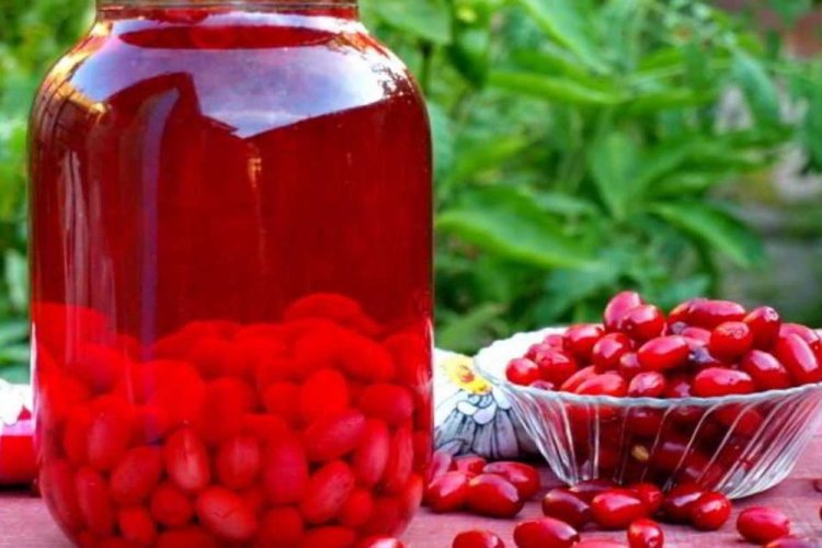 Компот из кизила без стерилизации на зиму