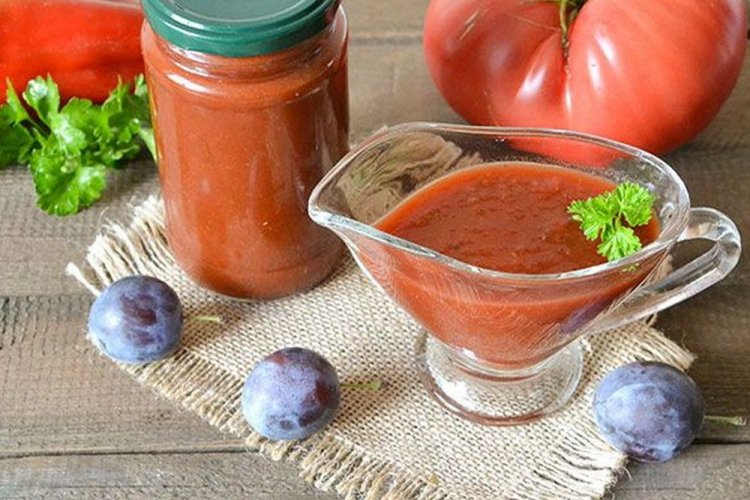 Томатная паста со сливами на зиму