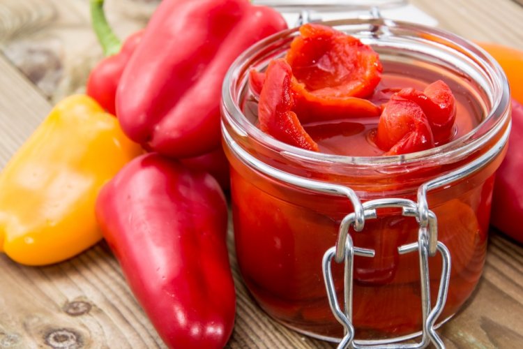 Маринованный болгарский перец с лимонной кислотой
