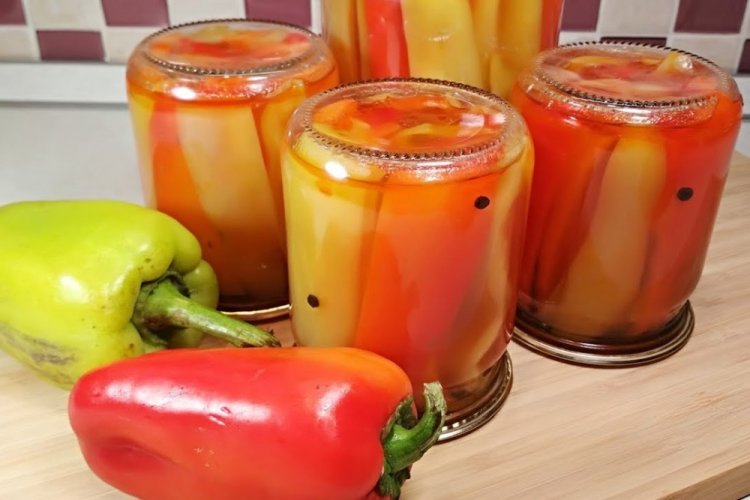 Маринованный болгарский перец с медом