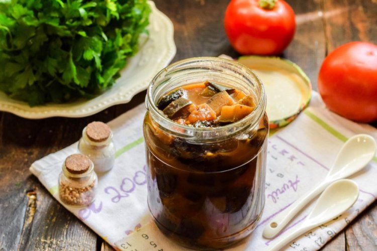 Соте из баклажанов без уксуса