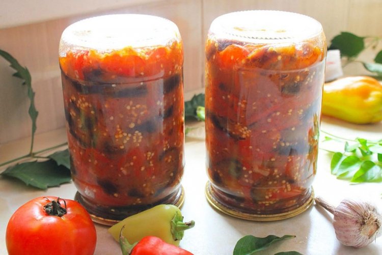 Баклажаны в аджике без уксуса