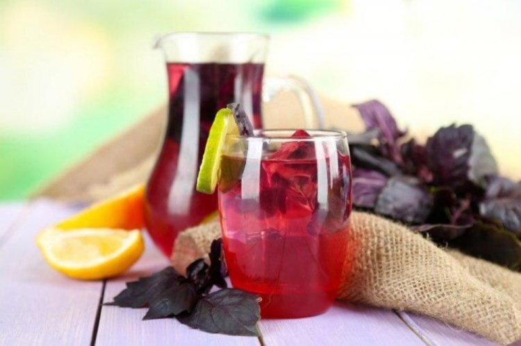 Компот из базилика с медом